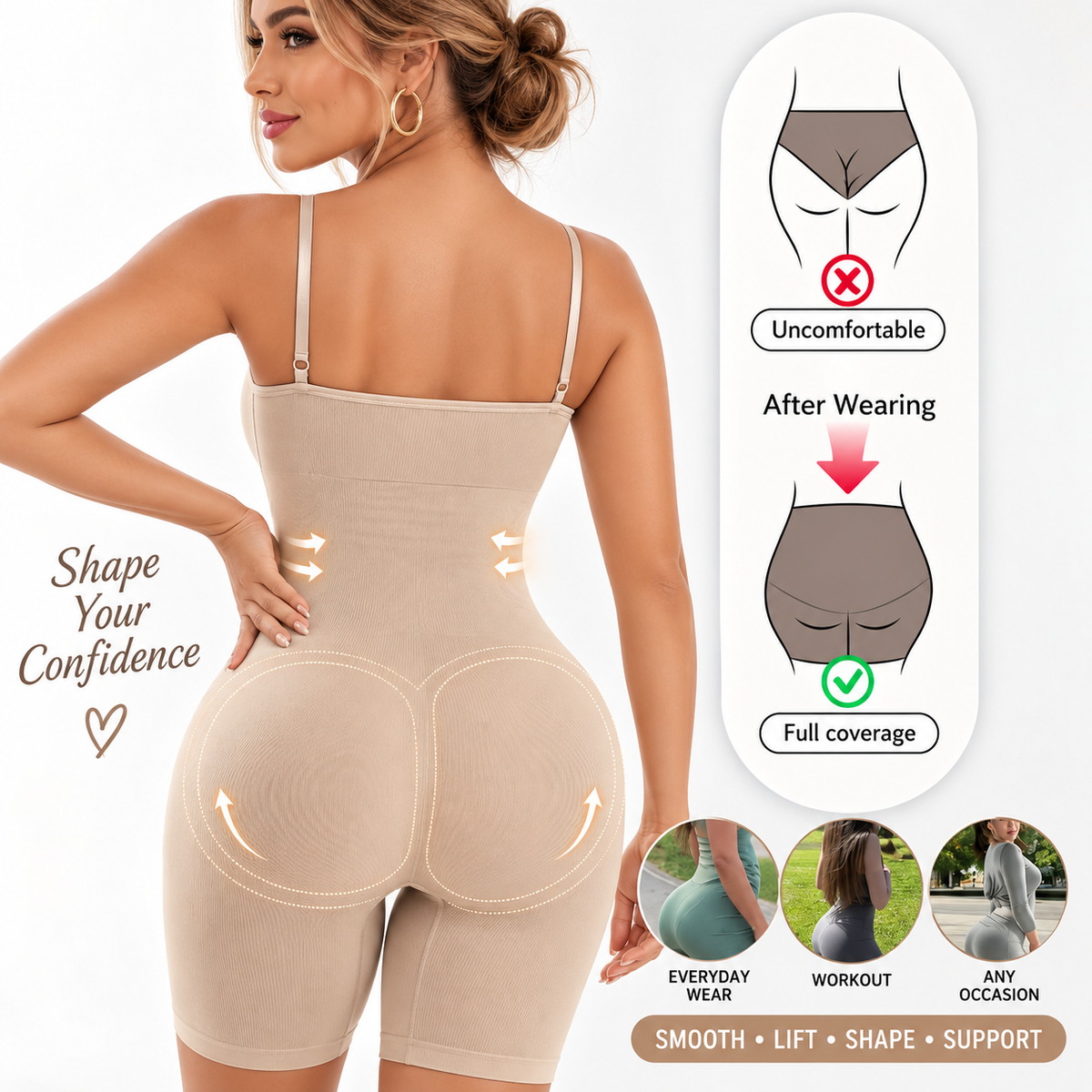 Sculpt & Smooth Seamless Shapewear 2-Piece Set