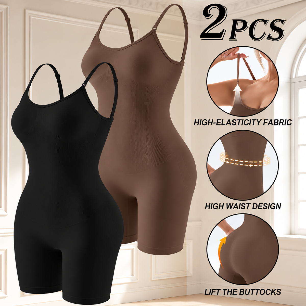Sculpt & Smooth Seamless Shapewear 2-Piece Set