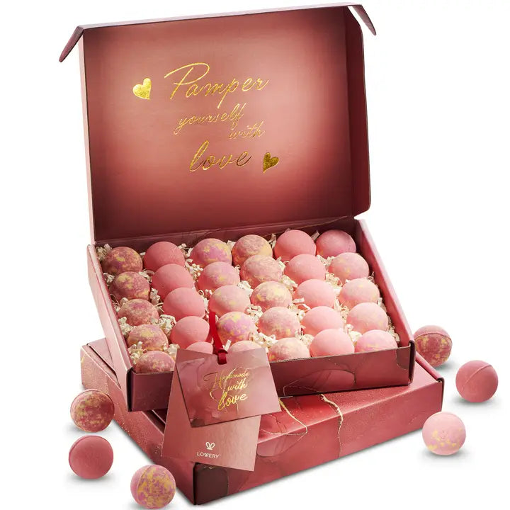 Easter Bath Bombs, 30pc Moisturizing Scented Fizzers Gifts