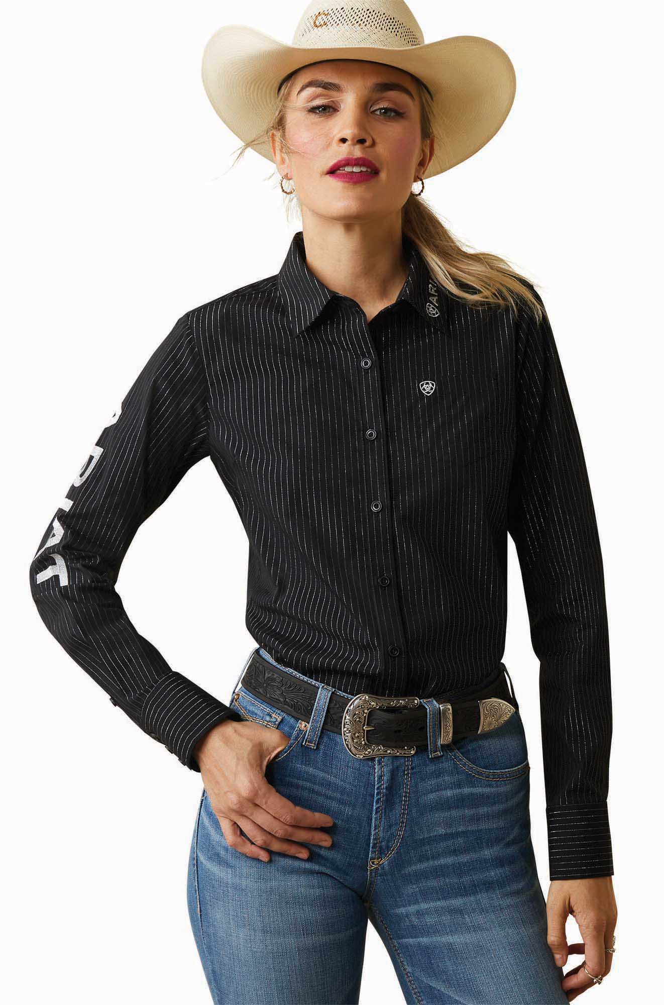 Ariat Women’s Team Kirby Wrinkle-Resistant Stretch Western Performance Shirt