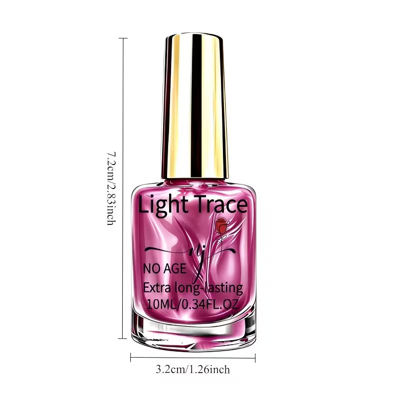 Liquid High-Gloss Metallic Mirror Rose Pink Chrome Nail Polish