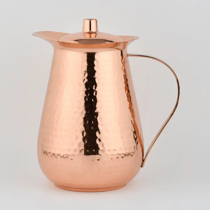 Pure Copper Flat Base Jug 2L