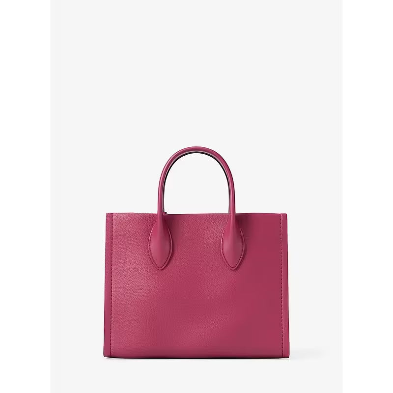 Michael Kors Mirella Small Pebbled Leather Convertible Crossbody Bag - DK Raspberry