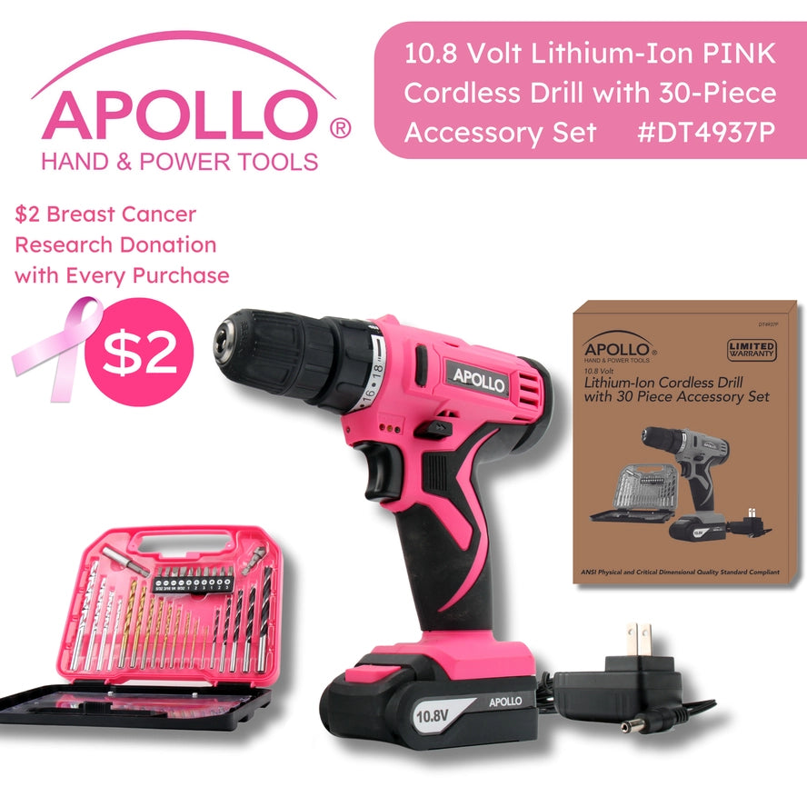 10.8 Volt Lithium-Ion Cordless Drill with 30 Piece Accessory