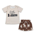 Little Short Sleeves Shirt Rodeo Shorts Boy Western Clothes