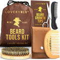 Loverymen Beard Tools Kit: Comb Shears & More in Travel Pouch