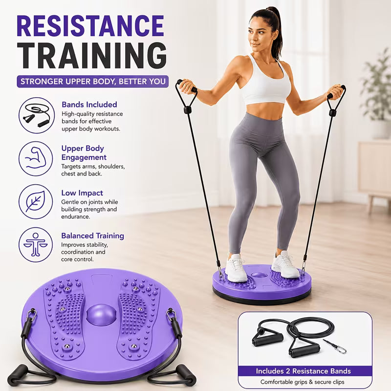 Twister, Ab Twister, for Exercise, Silent Waist Twister, Suitable for Home Gym Equipment