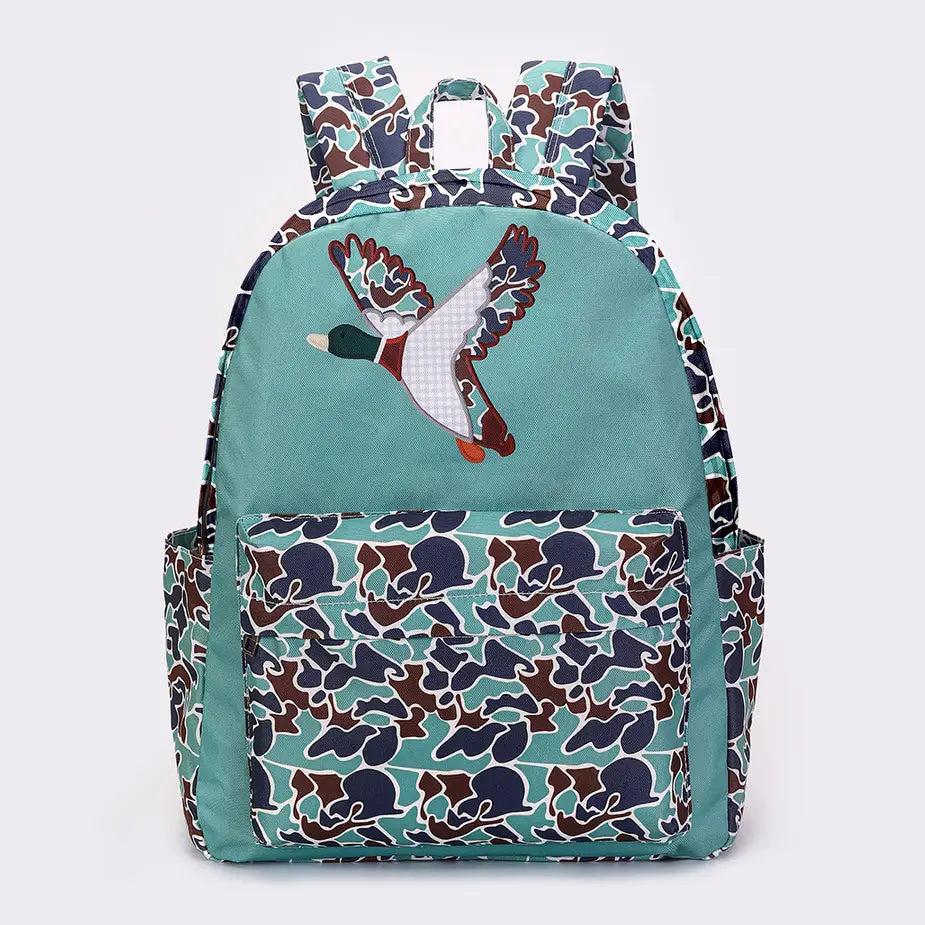 Boys Cmaouflage Duck Hunting Canvas Backpack