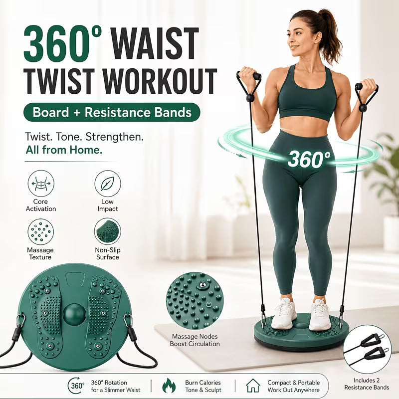 Twister, Ab Twister, for Exercise, Silent Waist Twister, Suitable for Home Gym Equipment