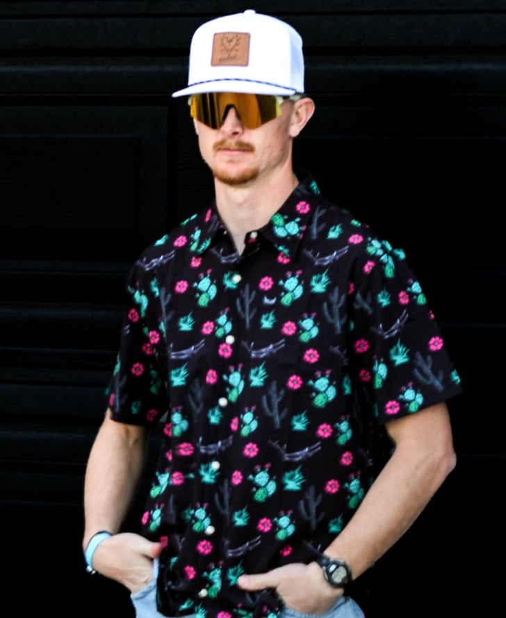 “Mr. Prickly Cactus Shed” Pearl Snap Shirt | Western Button-Up For Ranch & Desert Life | Westrek