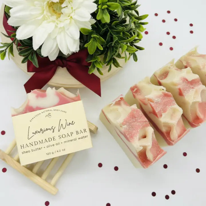 Red Wine Handmade Soap Bar Vegan Cold Process