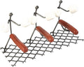 Hot Dog Roaster Stainless Steel Three Man Stick Figure