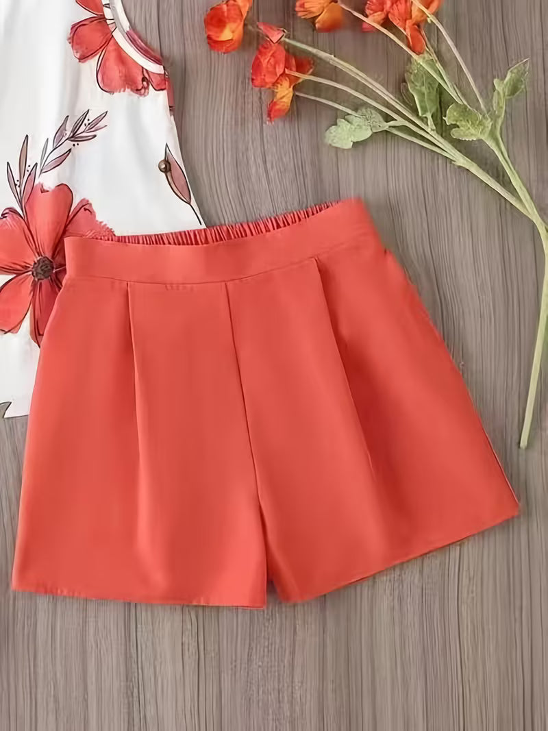2pcs Floral Print Se