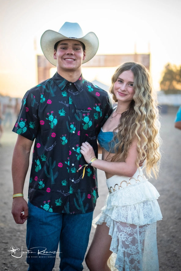 “Mr. Prickly Cactus Shed” Pearl Snap Shirt | Western Button-Up For Ranch & Desert Life | Westrek