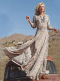 Desert Bloom Boho Maxi Dress