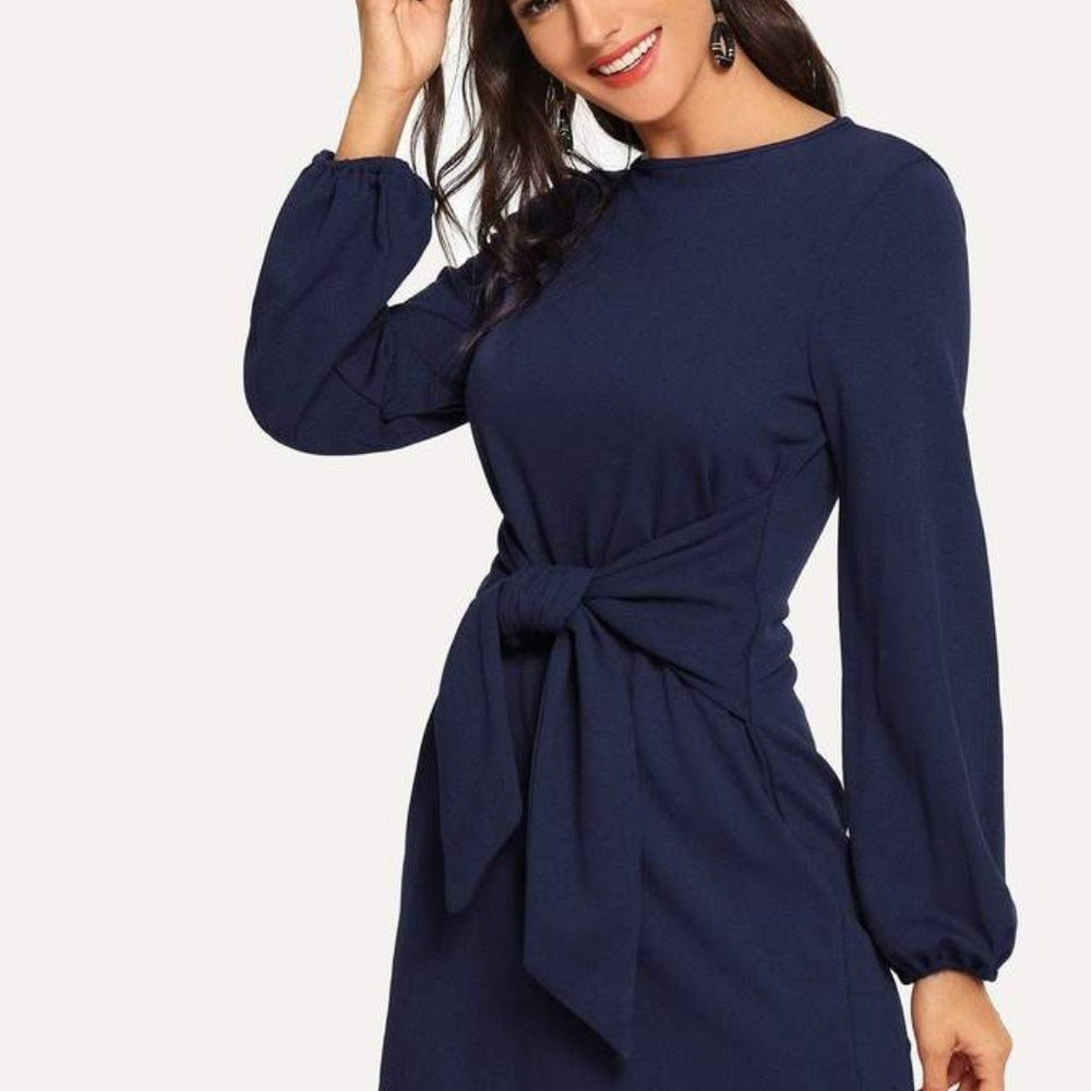 Knotted Waist Dress
