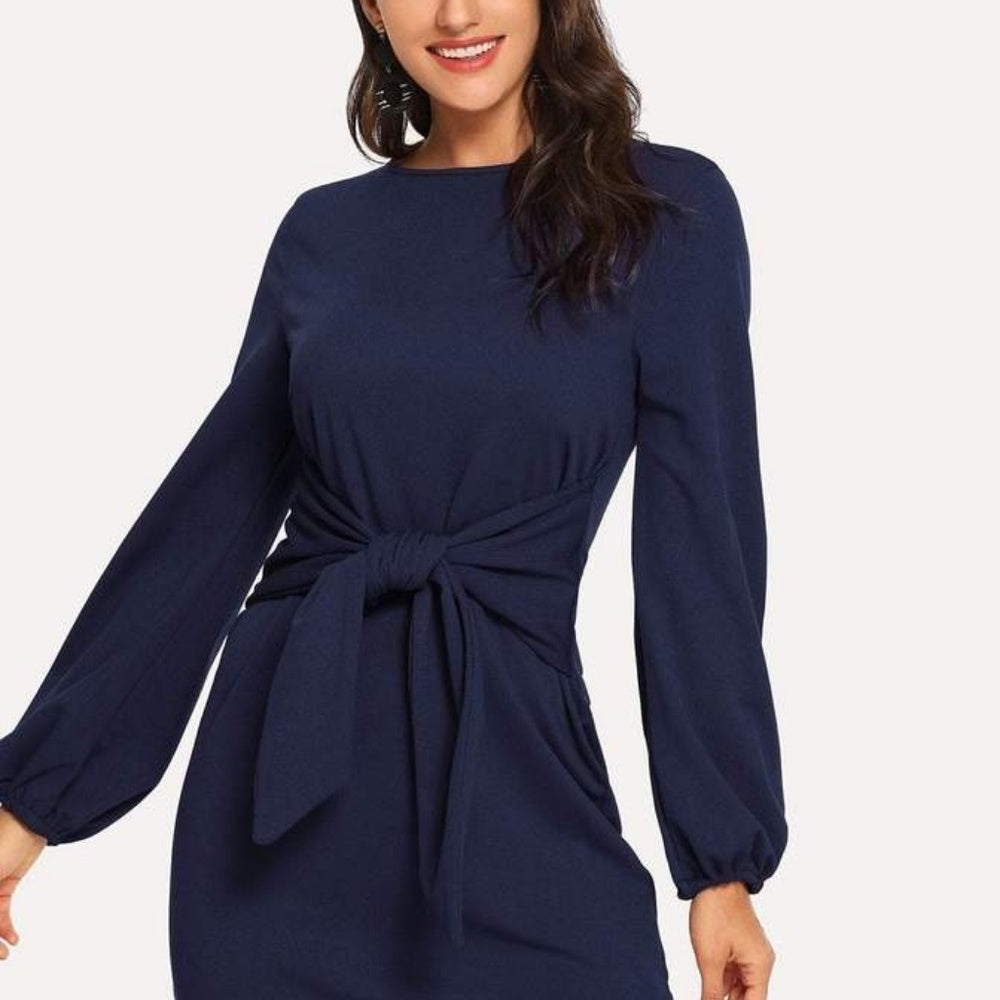 Knotted Waist Dress