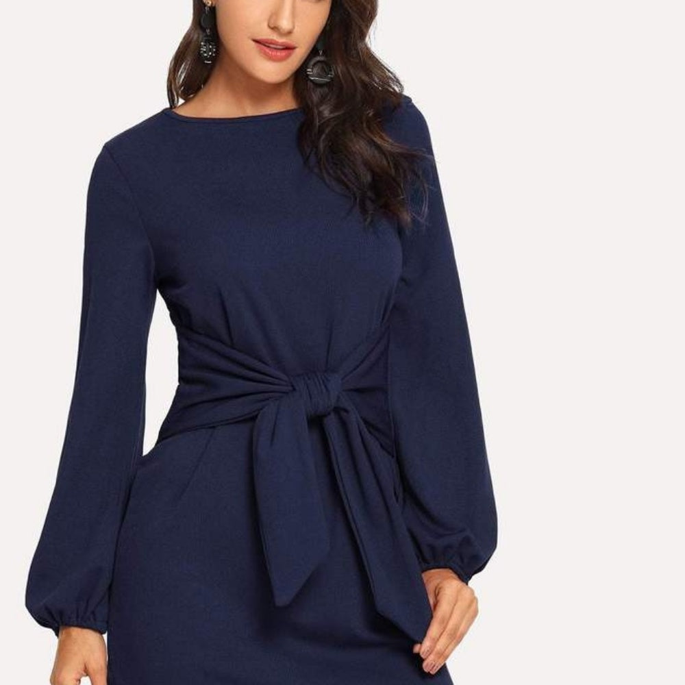 Knotted Waist Dress