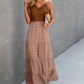 Autumn Blossom Lace Maxi Dress